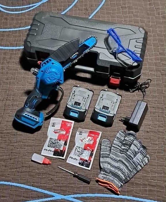 Mini Motoserra Eletrica 21V