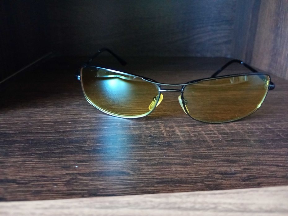 Żółte okulary, retro, przeciwsłoneczne