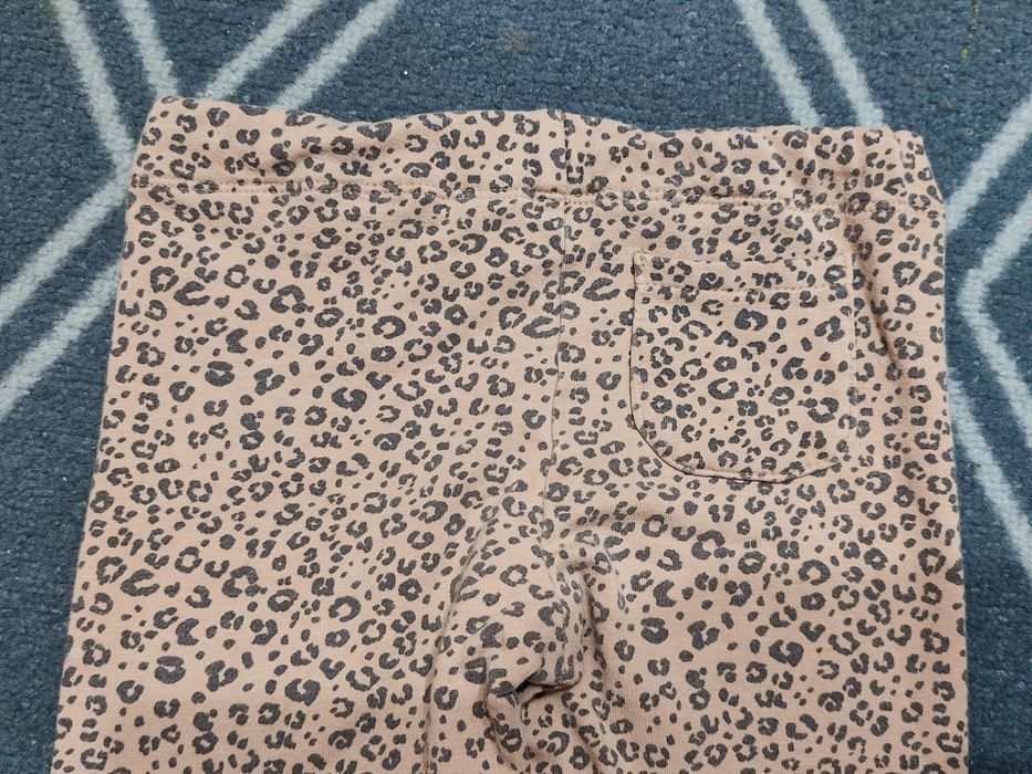 Legginsy getry dziewczęce H&M roz. 116 (5-6 lat) w panterkę cętki