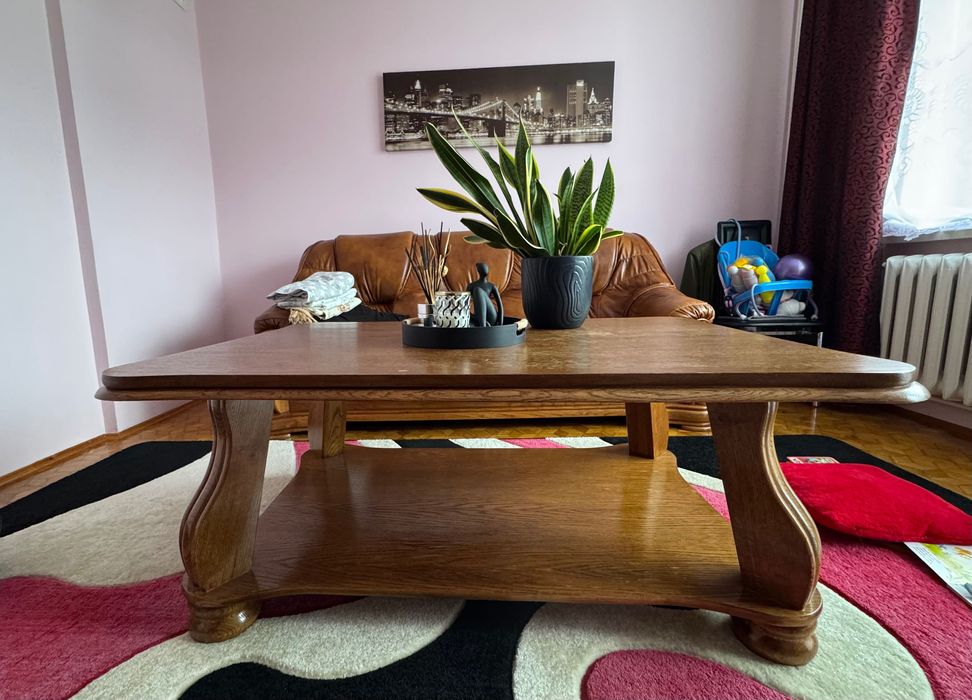 Ława dębowa stolik