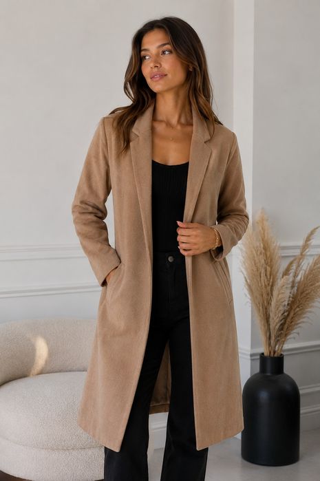 Płaszcz dresowy marynarka długi Outerwear XS 34 Cropp