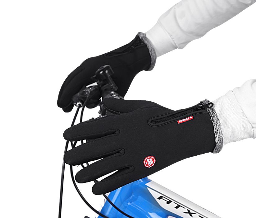 Лыжные сенсорные перчатки зимние сенсорные на меху, до -20 С! мех