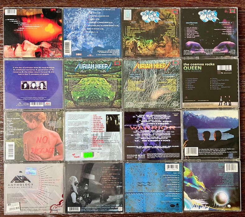 CD диски. Queen. Azia. UFO. Eloy. Uriah Heep. Dolores Oriordan. Warrior.