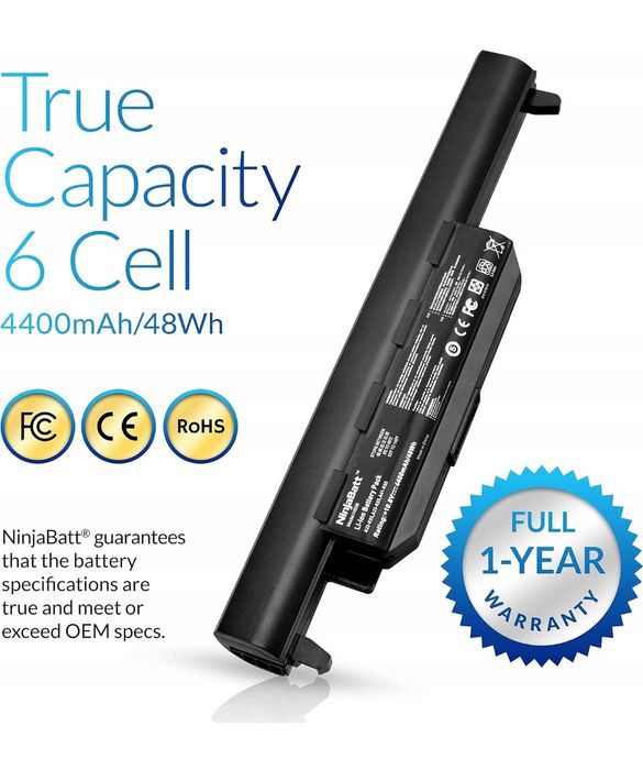 NinjaBatt Bateria litowo-jonowa do laptopa Dell model HS06 FRR0G 4400