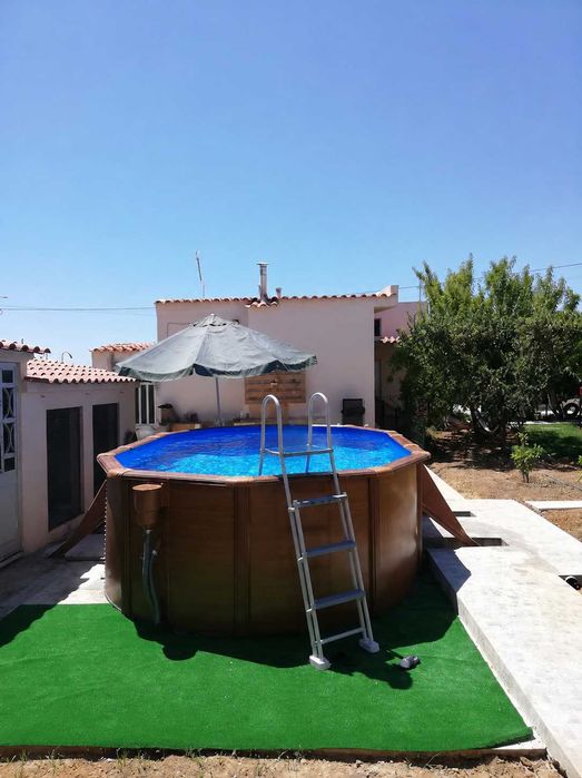 Piscina destacável Gre Pacific Madeira Imitação Oval 500x300x120 cmcm