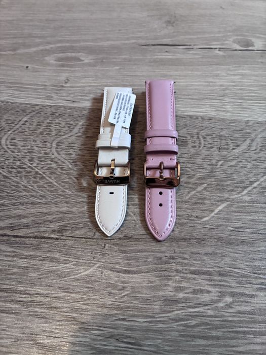 Pasek skórzany bialy Huawei 20 mm