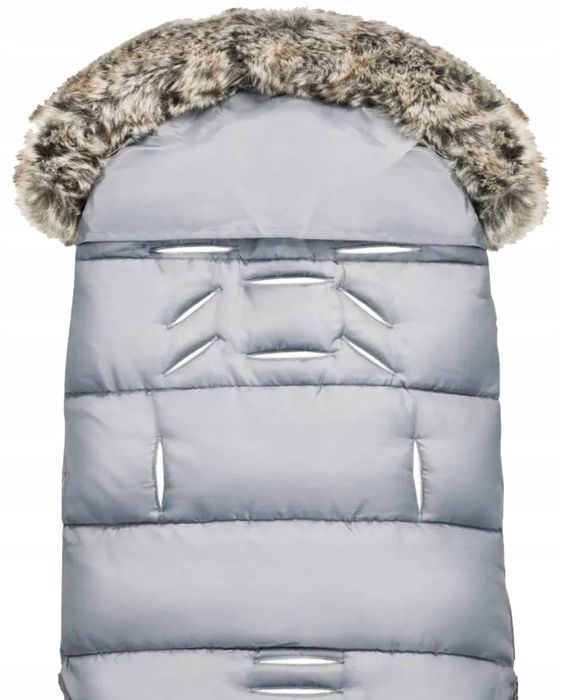 Śpiworek zimowy dzieciecy szary Tini Mini