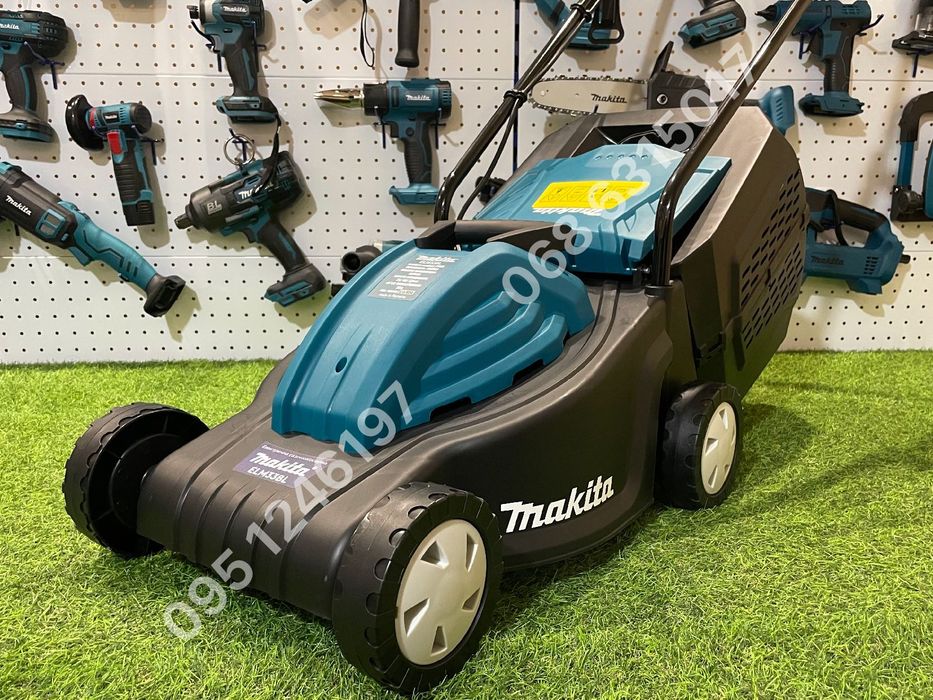 Электрическая Газонокосилка Makita ELM33BL косилка для травы 2500Ватт