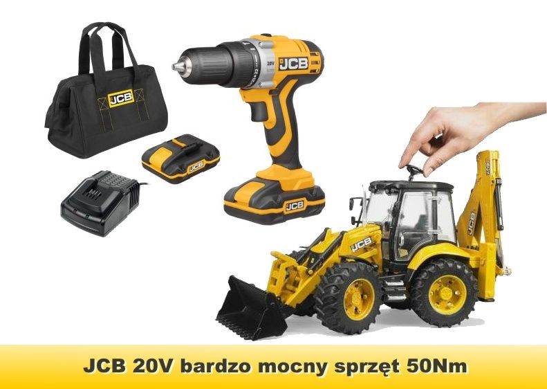 Wkrętarka wiertarka JCB 20Li dewalt bosch udar 20V 56Nm NOWA