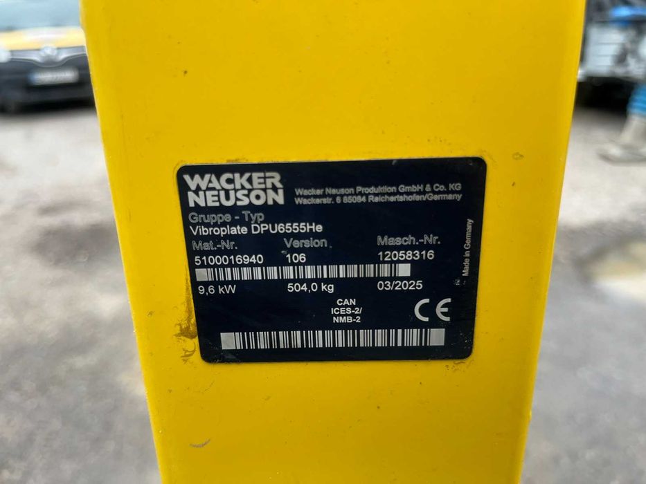 Виброплита реверсивная Wacker Neuson DPU 6555 дизельна 504 Кг 2025 рік трамбовка вібротрамбовка віброплита