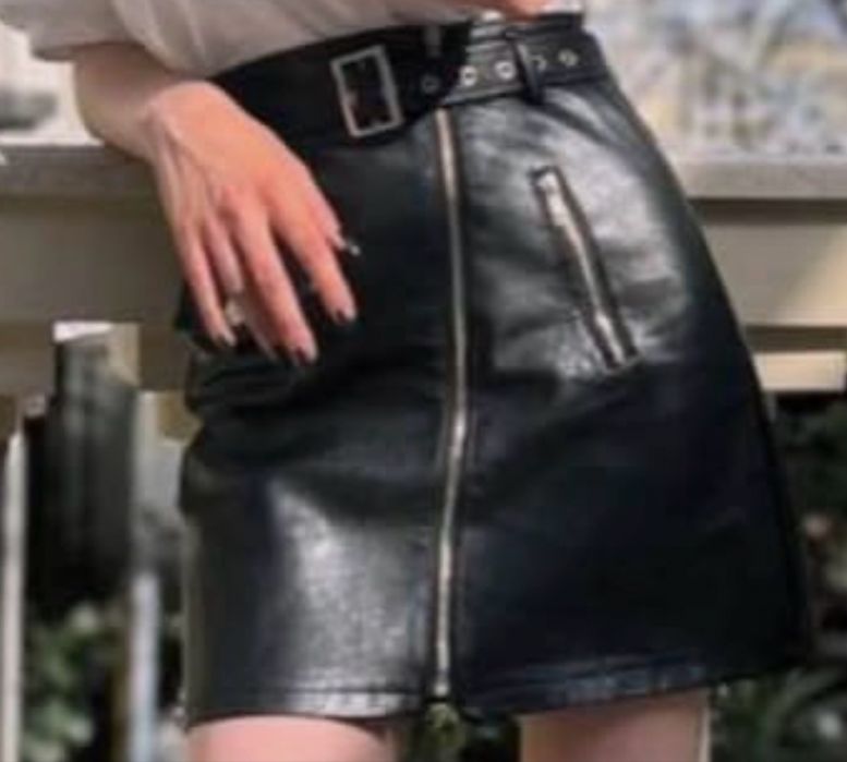 Шкіряна спідниця
