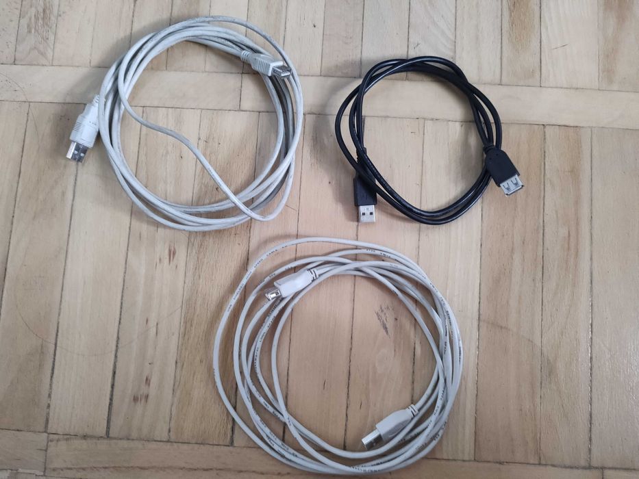 Подожувач USB, кабель USB 3м, 1м