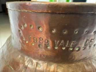 Alambique tradicional de 1989 - 30 litros - Cobre martelado