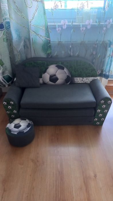 Sofa piankowa rozkładana dla dzieci materac