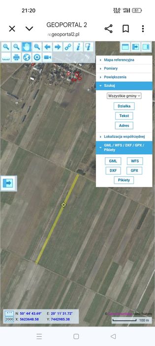 Sprzedam działke pole orne