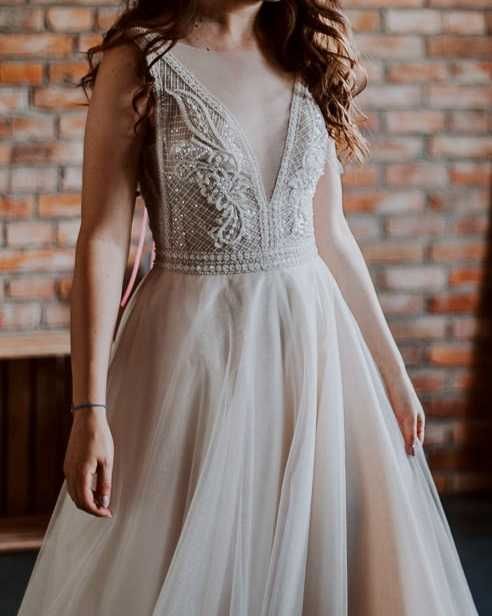 Suknia ślubna Sabe Pia rozmiar 36/38 + buty