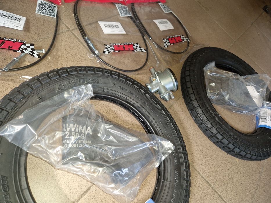 Nowy zestaw naprawczy Romet motorynka gaznik opony detki linki