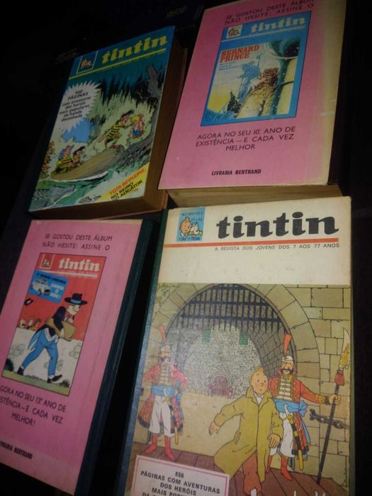 TINTIN - Almanaques encadernados Bertrand - ótimo estado