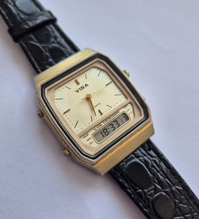 Zegarek Vintage VISA Quartz Ana-Digi – Morioka Torei V021A