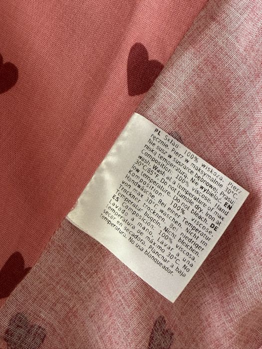 Sukienka Laurella w serduszka wiskoza 100% XS