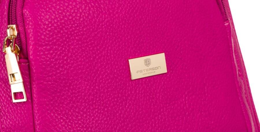 pojemny plecak damski ze skóry ekologicznej - peterson