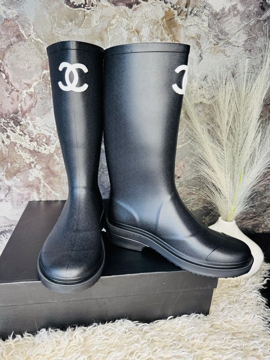 В наявності!!Супер ціна!!Гумові чоботи Chanel,Шанель сапоги!