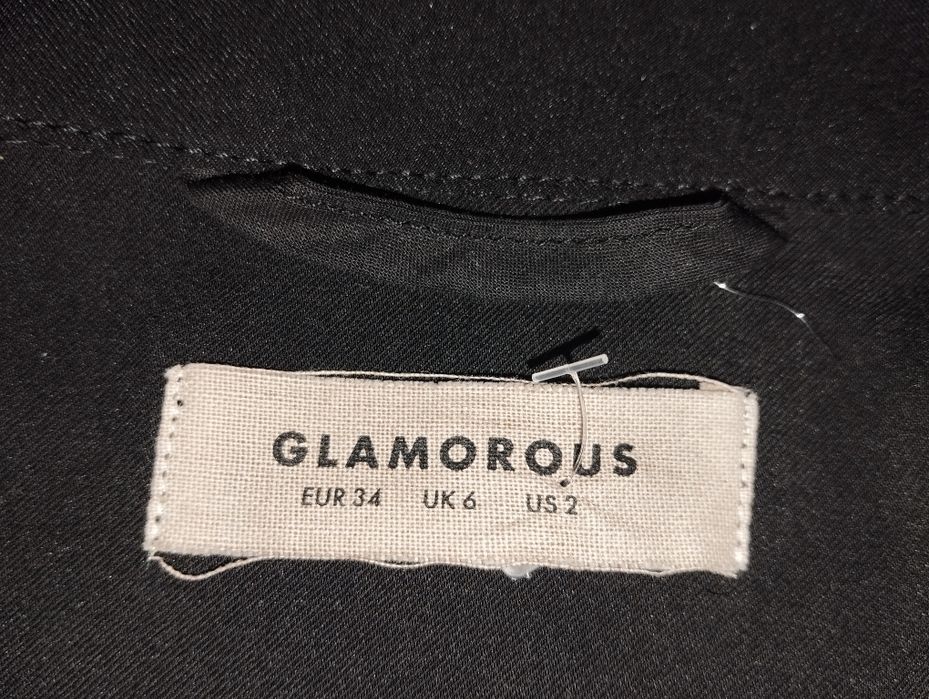 Sukienka marynarkowa GLAMOROUS – czarna / Glamorous black blazer dress