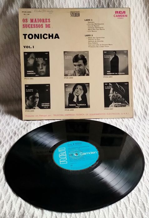 Disco Vinil -Os Maiores Sucessos de Tonicha