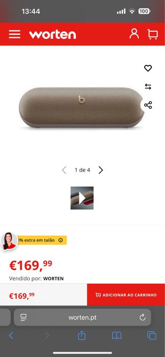 Coluna Beats Pill 2024 Apple Bluetooth Speaker NOVA!!!