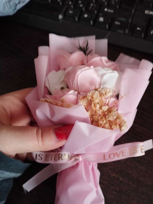 Міні букет троянди з мила