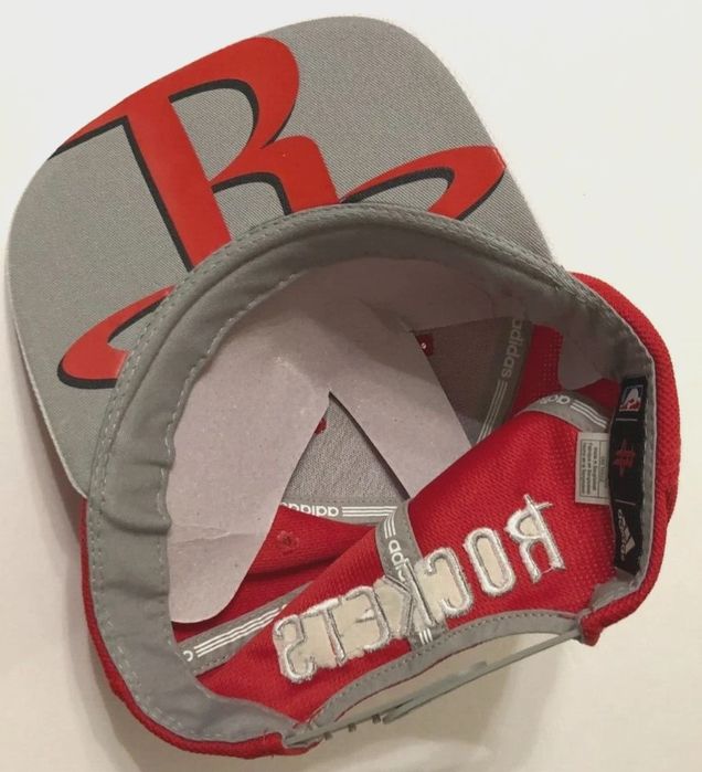 Czapka baseballowa Houston Rockets NBA Sewn Red Gray adidas Throwbacks