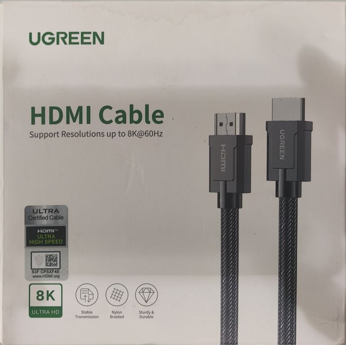 Cabo Hdmi 1,5 m, 8K/60Hz, 4K/120Hz, blindado, Luxury Zinc Alloy