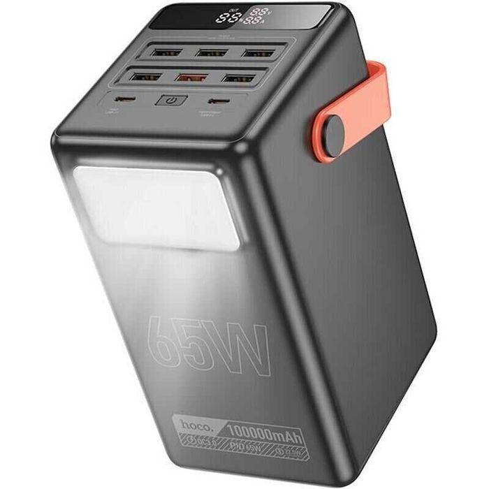 Зовнішній акумулятор Hoco DB03 Max Centurion 100000mAh 65W Black
