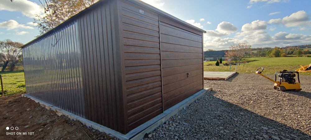 Garaż Blaszany ORZECH - Garaże Blaszane | Wiata | Schowek | - ESSTAL*