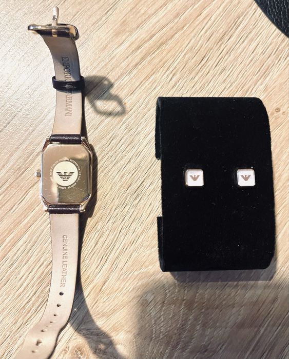 Zegarek damski Emporio Armani plus kolczyki