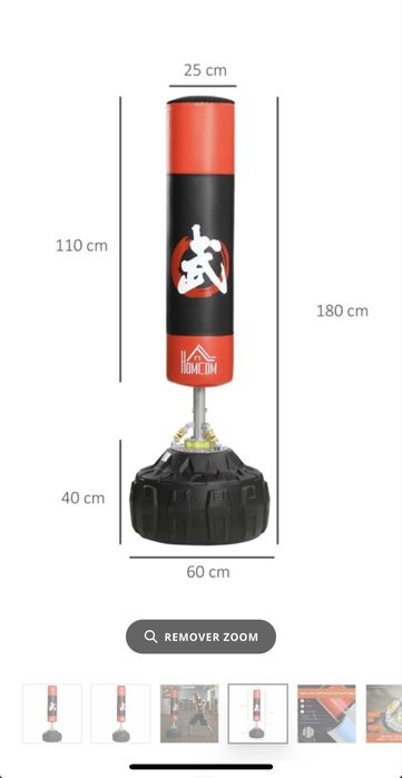 Saco De Boxe com base.