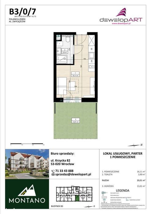 Montano | apartament 1-pok. | B3/0/7