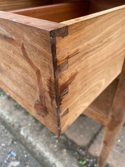 Secretária Madeira Maciça Castanho 1,32 mt Anos 40