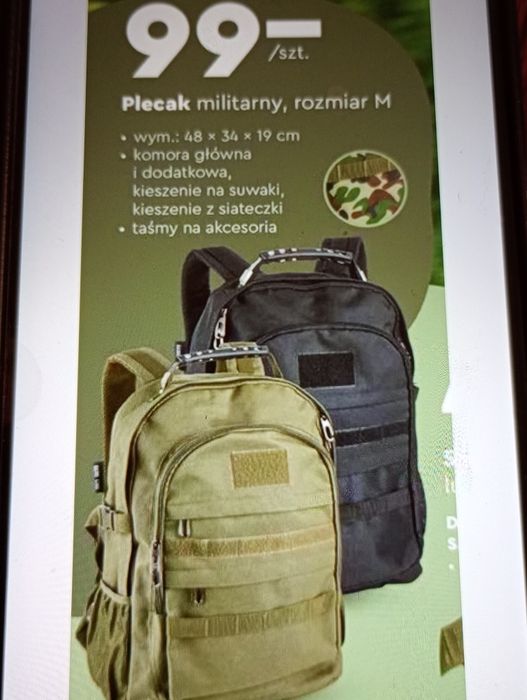 Nowy plecak militarny semi line czarny