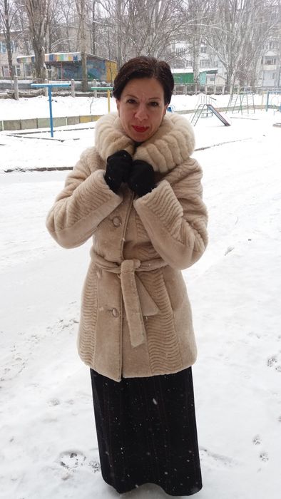 Натуральна шуба з мутона