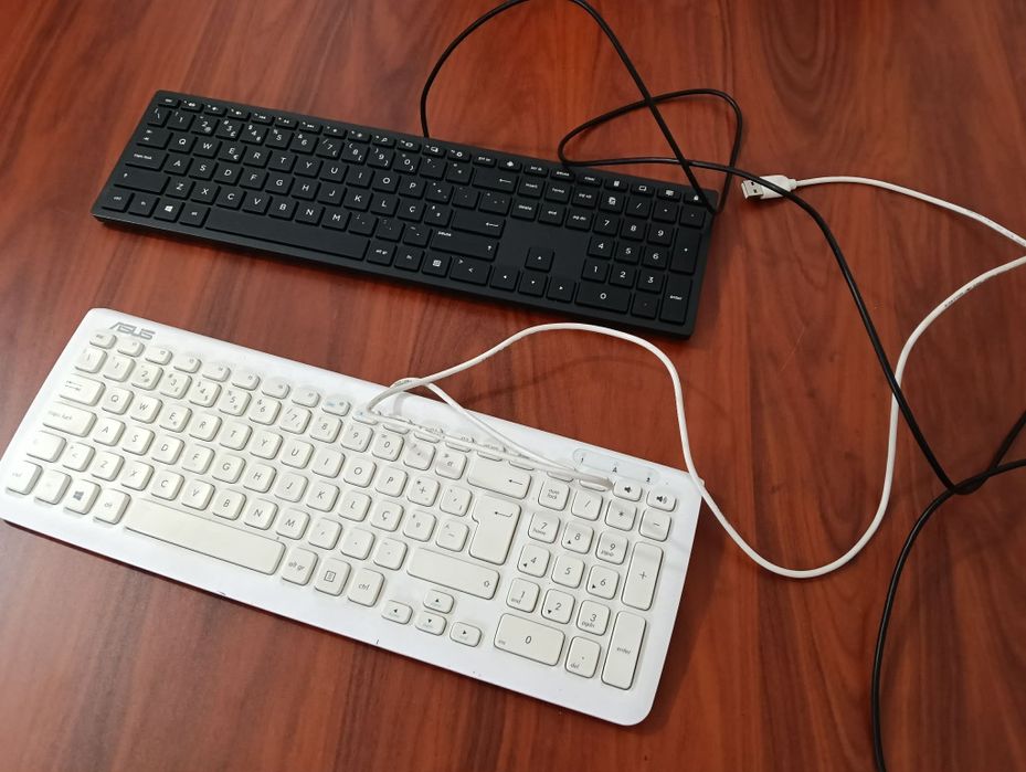 2 teclados a funcionar perfeitamente