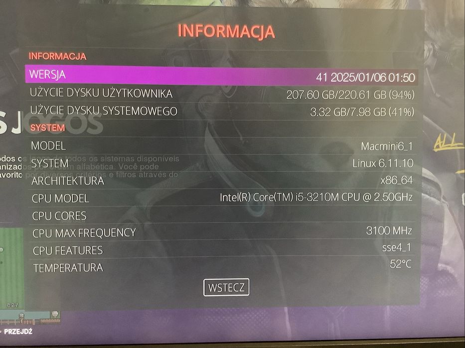 MacMini i5 Batocera Arcade + Hori Arcade RAP 5 - idealny prezent