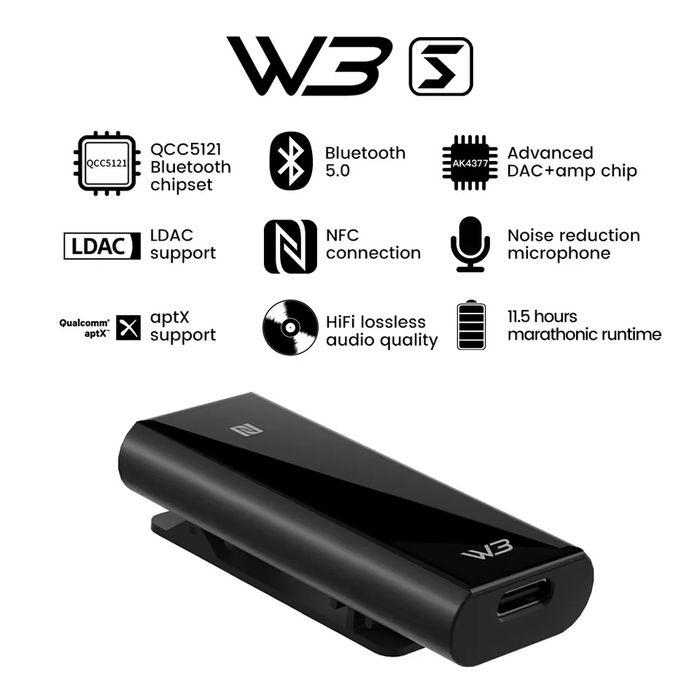 HiBy W3S Saber усилитель Bluetooth ЦАП LDAC aptX-HD Hi-res підсилювач