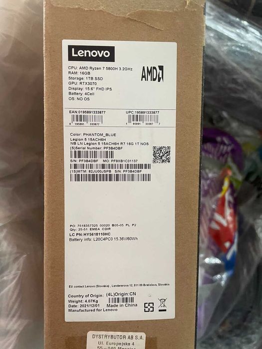 Ноутбук Lenovo legion 5 |RTX 3070|RYZEN 5800H