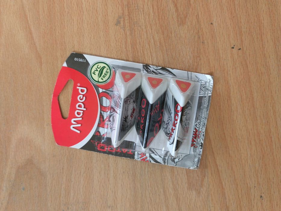 Gumki do mazania 3 sztuki