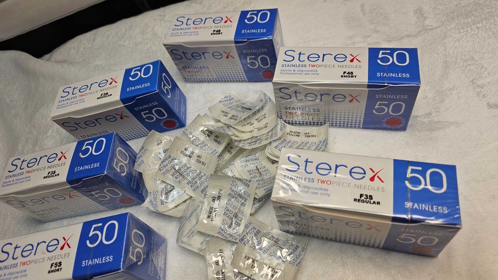 Голки, зонди Sterex для електроепіляції. Ізольовані, сталь, золото