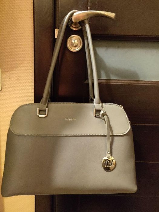 Добротна сумка  David Jones серая