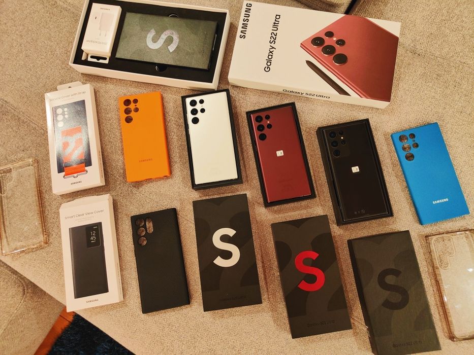 Samsung S22 Ultra 5G 12GB/512GB, 256, 128 c/NOVO. Troca/retoma. Capas