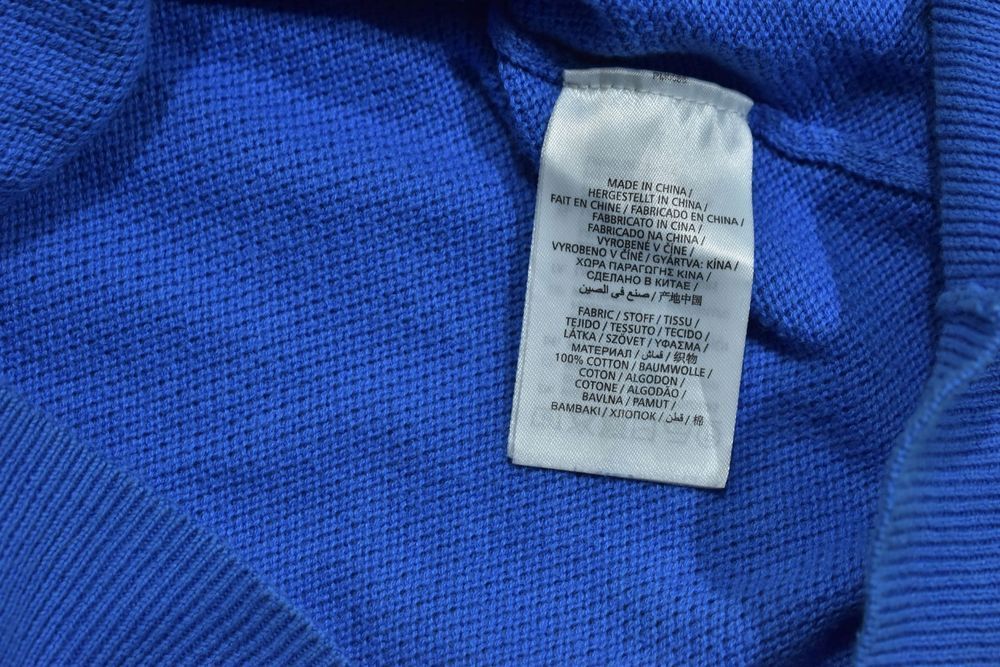 Gant Niebieski Bawełniany Sweter Męski Crewneck Premium Cotton Xl