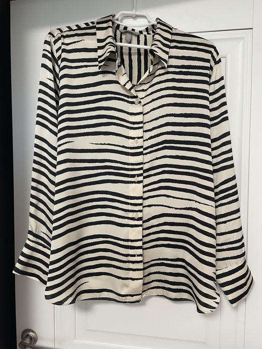 Блузка атлас зебра H&M 52 54